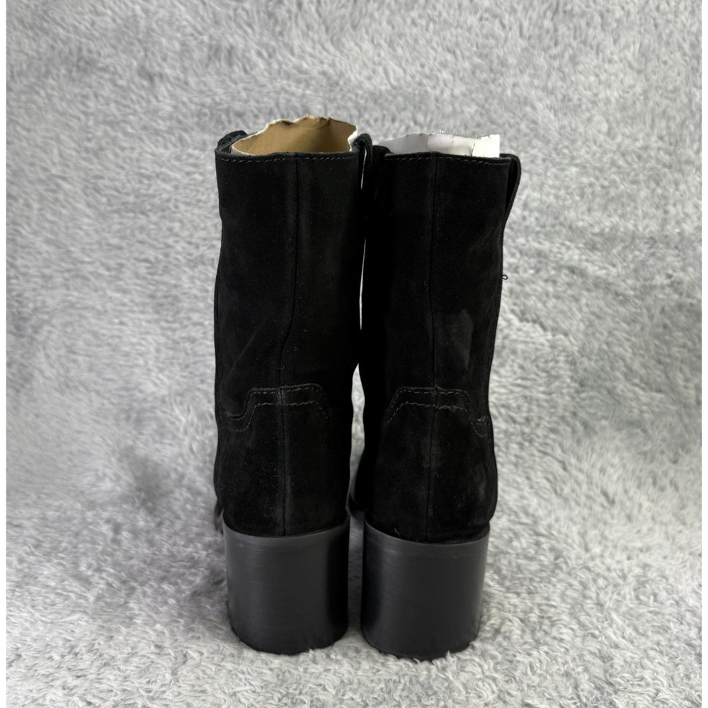 Steve Madden Romney Ankle Boots Women's Black Suede Bootie Size 8 M Pull On - Picture 5 of 12